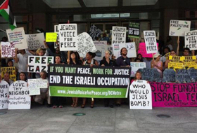 Jewish activists in New York City march against Israel`s war on Gaza